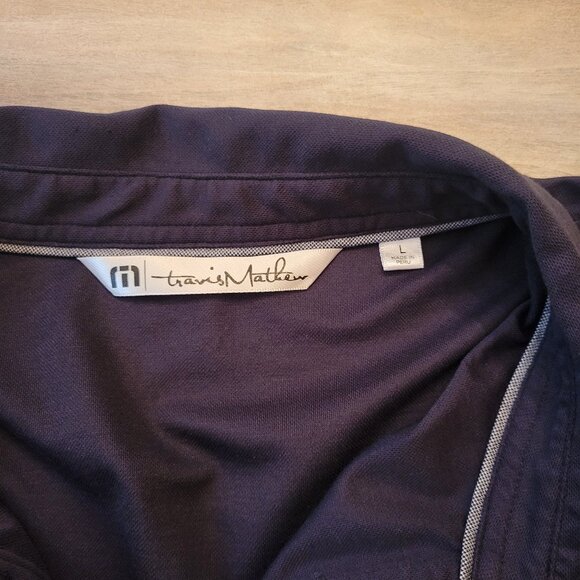 Travis Mathew BMW Performance Driving School Polo Shirt Blue Size Large - Picture 4 of 10